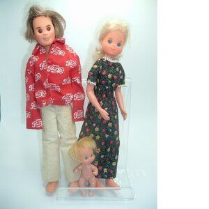 Vintage Mattel “The Sunshine Family” Mom, Dad, Baby - Dolls Original 1973
